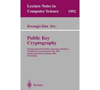 Kwangjo Kim Public Key Cryptography (Tascabile)