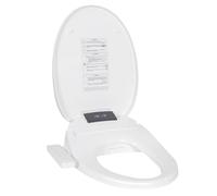 Kwanner Smart Bidet sedile WC riscaldato con ugello, sedile WC con acqua calda e asciugatrice, riscaldamento, ugello autopulente in acciaio inox, luce notturna, pressione dell'acqua regolabile