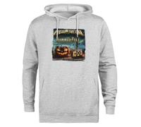 Kwantees Helloween HammerFall Live United Forces Tour Felpa Grigia Unisex Eco-Friendly Unisex Grey Hoodie Eco-Friendly Hooded Jacket