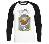 Kwantees Il Viaggio del Vascello Dell'Alba T-Shirt Baseball Bianca Eco-Friendly White Baseball T-Shirt Eco-Friendly Tee