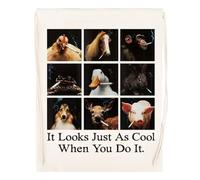 Kwantees It Looks Just As Cool When You Do Borsa Da Palestra Beige Unisex Sacco Ecologico
