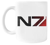 Kwantees Mass Effect N7 Distressed Logo Tazza In Ceramica Tazza Ecologica