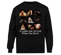 Kwantees Sembra Proprio Bello Quando Lo Fai Tu Sweatshirt Nera Unisex Eco-Friendly Unisex Black Sweatshirt Eco-Friendly Crewneck