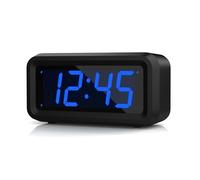 KWANWA Piccola scrivania/Lato del Letto/Digital Wall LED Sveglia con Grande 1.2 '' Time Display LED, Batteria AA Alimentato Solo, può Essere posizionato Ovunque Senza Cavo ingombrante