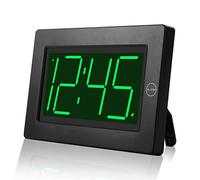 KWANWA Sveglia Digitale, Sveglia Digitale Batterie, Sveglia Digitale a Pile con Ampio Display, Funzione Snooze, Portatile, 12/24hr, Sveglia da Comodino