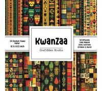 Kwanzaa Scrapbook Paper: Decorative double sided craft paper African Heritage themed for scrapbooking, crad making, junk journal