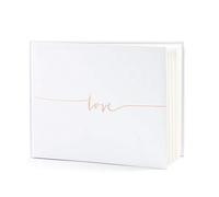 KWAP59, libro per gli ospiti “Love”, 24 x 18,5 cm, 22 pagine, colore oro rosa
