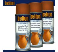 Kwasny Belton Speciale 3 x 400 ML Terracotta-Effekt Vernice Spray Manganbraun