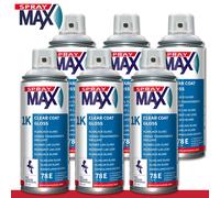 Kwasny SprayMax 6 X 400 ML 1K Vernice Trasparente Lucida Sigillatura