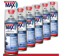 Kwasny SprayMax 6 x 400 ML 2K Lacca Opaco Seta Molto Resistente Alle Intemperie