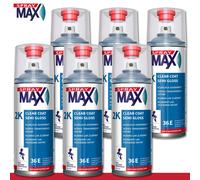 Kwasny SprayMax 6 x 400 ml 2K Trasparente Vernice Trasparente Satinata