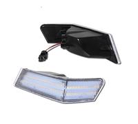 KWAYA Dinamiche Indicatori Direzione Per Jeep Per Patriot 2007-2017 Angolo paraurti Luci LED bianche DRL/Luci di parcheggio e indicatori di direzione ambra sequenziali 12V(Clear Lens)