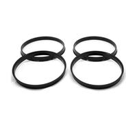 KWAYA Distanziali Ruote 4 Anelli Centrali per Mozzo Ruota in Plastica Nera 110-106.1 Mm Misure Personalizzate Disponibili Anello Centrale Mozzo Cerchione Adattatore Distanziale Ruota(Polybag Blister)