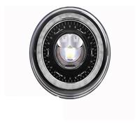 KWAYA Gruppo Fari Anteriori per Land per Rover per Defender Fari LED Universali per Auto da 7 Pollici con Indicatori di Direzione 4x4 Fari di Ricambio Rotondi Luci Anteriori(1pcs Black)