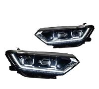KWAYA Gruppo Fari Anteriori per Passat B8 per Magotan 2016-2018 2019 Luci per Auto Fari A LED Proiettore Lenti Fari DRL Accessori per Fari(Right Hand Drive)