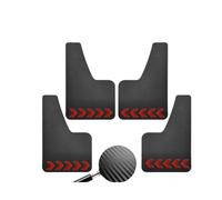 KWAYA Parafango per F&iat per Ducato Furgone E Camper 1990-on Paraspruzzi per Auto Parafanghi Paraspruzzi in Fibra di Carbonio P Arafanghi Anteriore Posteriore(4Pcs with Stickers)