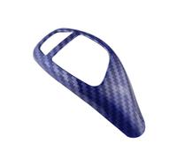 KWAYA per X3 per X4 per X5 per X6 F30 F10 F15 F07 F20 F21 F34 F35 F31 Adesivo per Pomello del Cambio Auto con Guida A Sinistra, Accessori Testa Cambio(Carbon Fiber Blue)