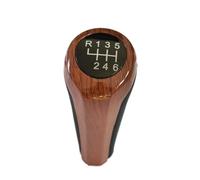 KWAYA Pomello del Cambio A 5/6 velocità per Auto per 1 3 5 6 Serie E30 E32 E34 E36 E38 E39 E46 E53 E60 E63 E83 E84 E90 E91 E92 Testa Cambio(Wood-6)