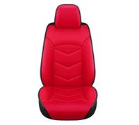 KWAYA Set Copri Sedile Coprisedili Universali Per Auto 1 Posto In Pelle PU Adatti Alla Maggior Parte Delle Auto SUV Quattro Stagioni Comodi Accessori Per Auto(Red)