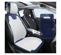 KWAYA Set Copri Sedile Coprisedili Universali Per Auto Traspiranti In Seta Di Ghiaccio Estivi Con Assorbimento Del Sudore Set Completo Di Accessori(White 1 Set Front)