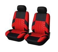 KWAYA Set Copri Sedile Per La Serie 3 E21 E30 E36 E46 E90 E91 E92 E93 F30 Set Coprisedili Auto Con Ricamo Universale Protezione Per Seggiolino Auto(Front seat-Red)