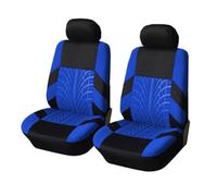 KWAYA Set Copri Sedile Per La Serie 3 E21 E30 E36 E46 E90 E91 E92 E93 F30 Set Coprisedili Auto Con Ricamo Universale Protezione Per Seggiolino Auto(Front seat-Blue)