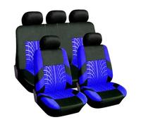 KWAYA Set Copri Sedile Per La Serie 3 E21 E30 E36 E46 E90 E91 E92 E93 F30 Set Coprisedili Auto Con Ricamo Universale Protezione Per Seggiolino Auto(Full set-Blue)