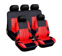 KWAYA Set Copri Sedile Per La Serie 3 E21 E30 E36 E46 E90 E91 E92 E93 F30 Set Coprisedili Auto Con Ricamo Universale Protezione Per Seggiolino Auto(Full set-Red)