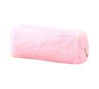 Kwayi - Astuccio in peluche, 1 pezzo, astuccio per penne e trucchi, per adolescenti, ragazze, ragazzi, studenti, portamonete, matite e cosmetici, rosa chiaro, 2pcs, Compatto