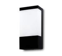 Kwazar - Lampada da Parete da Esterno da Soffitto - Lampada da Facciata - Faretto da Esterno Max. 60W, E27, IP44 - COSMO, Nero