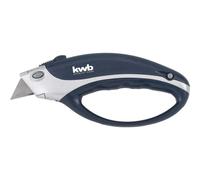 KWB Profi coltello con chiuso 013400 (2 lame trapezoidali e 2 uncinate, conservazione nel manico, custodia in metallo), 60 x 19