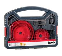kwb 109178 Kit seghe a tazza 8 parti 68 mm, 76 mm, 89 mm, 102 mm, 127 mm 8 pz.