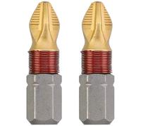 KWB 124001 Set Di Bit In Titanio PH1 Acciaio 2 Pz Zona Di Torsione 1/4" Albero