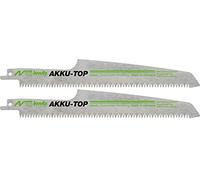 kwb 2 lame per sega a sciabola per la lavorazione del legno, in acciaio HCS, levigate di precisione, tagliate, temprate, dentatura grossolana, codolo universale 1/2"