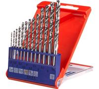 kwb 205840 HSS Kit punte a spirale da metallo 13 parti 1.5 mm, 2 mm, 2.5 mm, 3
