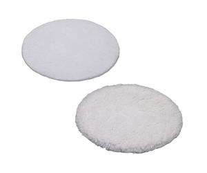 Kwb 2093095 set 2 cuffie Ø 250 mm in cotone e sintetico per lucidatrice Einhell