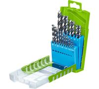 kwb 258819 HSS Kit punte a spirale da metallo 19 parti 1 mm, 1.5 mm, 2 mm, 2.5