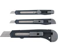 KWB 25995 Set di coltelli da taglio 9 + 18 mm 025995 (3 pezzi, funzione di bloccaggio, per lame a scatto)