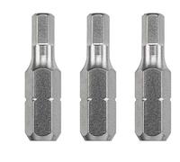 kwb 3 x Bits 25 mm Hex 6.0mm Industrial Steel 121406 (TQ 60 acciaio, ISO 1173, drive C 6.3)