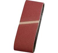 kwb 3x Nastro di levigatura in tessuto, 75 x 457 mm, K-150, Corindone nobile, per legno e metallo, carta vetrata per smerigliatrice a nastro / rettificatrici
