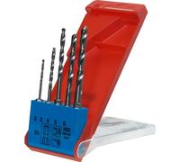 kwb 421140 HSS Kit punte a spirale da metallo 5 parti 2 mm, 3 mm, 4 mm, 5 mm,