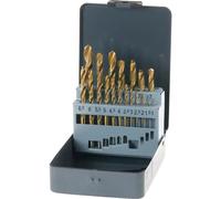 kwb 421856 HSS Kit punte a spirale da metallo 19 parti 1 mm, 1.5 mm, 2 mm, 2.5