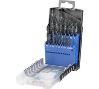 kwb 421920 HSS Kit punte a spirale da metallo 19 parti 1 mm, 1.5 mm, 2 mm, 2.5