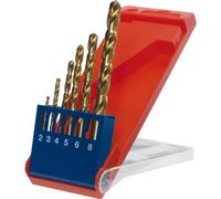 kwb 427040 HSS Kit punte a spirale da metallo 6 parti 2 mm, 3 mm, 4 mm, 5 mm, 6