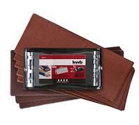 KWB 4851-70 - Levigatore manuale professionale con 50 nastri abrasivi, 93 x 230 mm