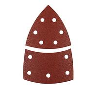 KWB 4961-06 Triangoli di levigatura QUICK-STICK, legno & metallo, autoadesivi, 100 x 62, 93 mm, per levigatrici triangolari Bosch PSM 160 A, PRIO, VENTARO, Skil Octo 7208