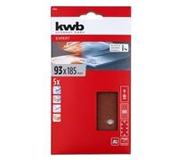 KWB 5 pattini abrasivi 186 x 93 mm GR180
