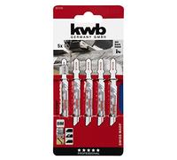 kwb 5 X Jigsaw Blades Pack professionale per metallo 621225 (Medio, Bi-Metal, Camber, T118BF) U. A. per Einhell RT-JS 85