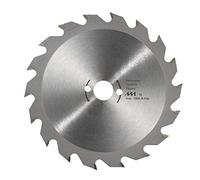 kwb 583555 Professional Truciolare Foglia di sega circolare in truciolare, legno / lama di latta in legno, 150 x 20 mm, tagli puliti, numero di medio, 18 denti Z-18, realizzati in Germania