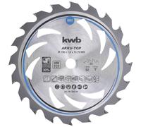 kwb lama per sega circolare 156 x 12,75 mm, taglio ultrarapido, ottimale per macchine a batteria, adatta per legno tenero e duro, listellare e truciolare